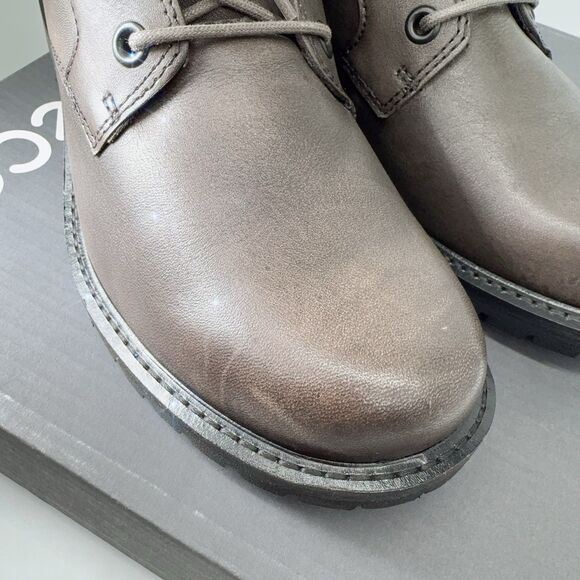 ECCO Elaina 202153 01375 Women’s Leather Lace Up Ankle Boots Warm Grey 36 5 5.5 - Picture 8 of 13